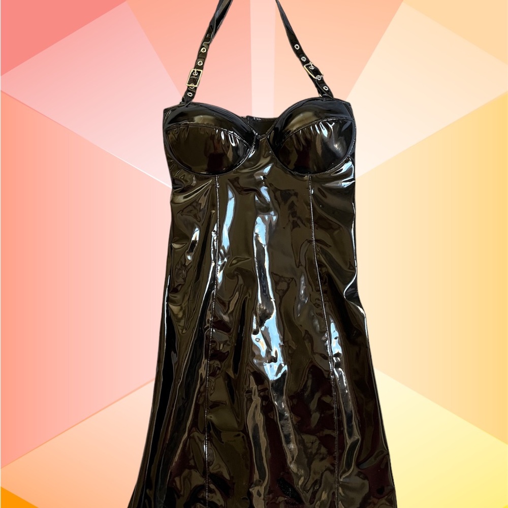 “Starving Shadow” PVC Push-up Dress